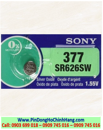 Pin 377; Pin đồng hồ Sony SR626SW